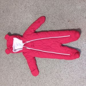 Red Koala Baby snowsuit 3-6mo